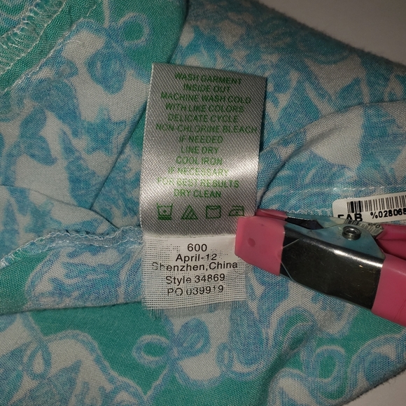 LILLY PULITZER BLUE AND WHITE SEASHELL SUNDRESS SIZE MEDIUM - Picture 7 of 10